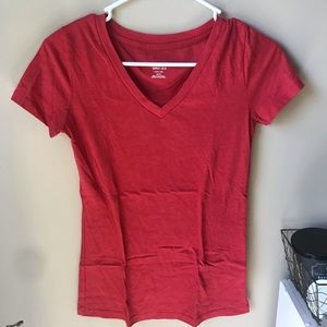 plain red shirt